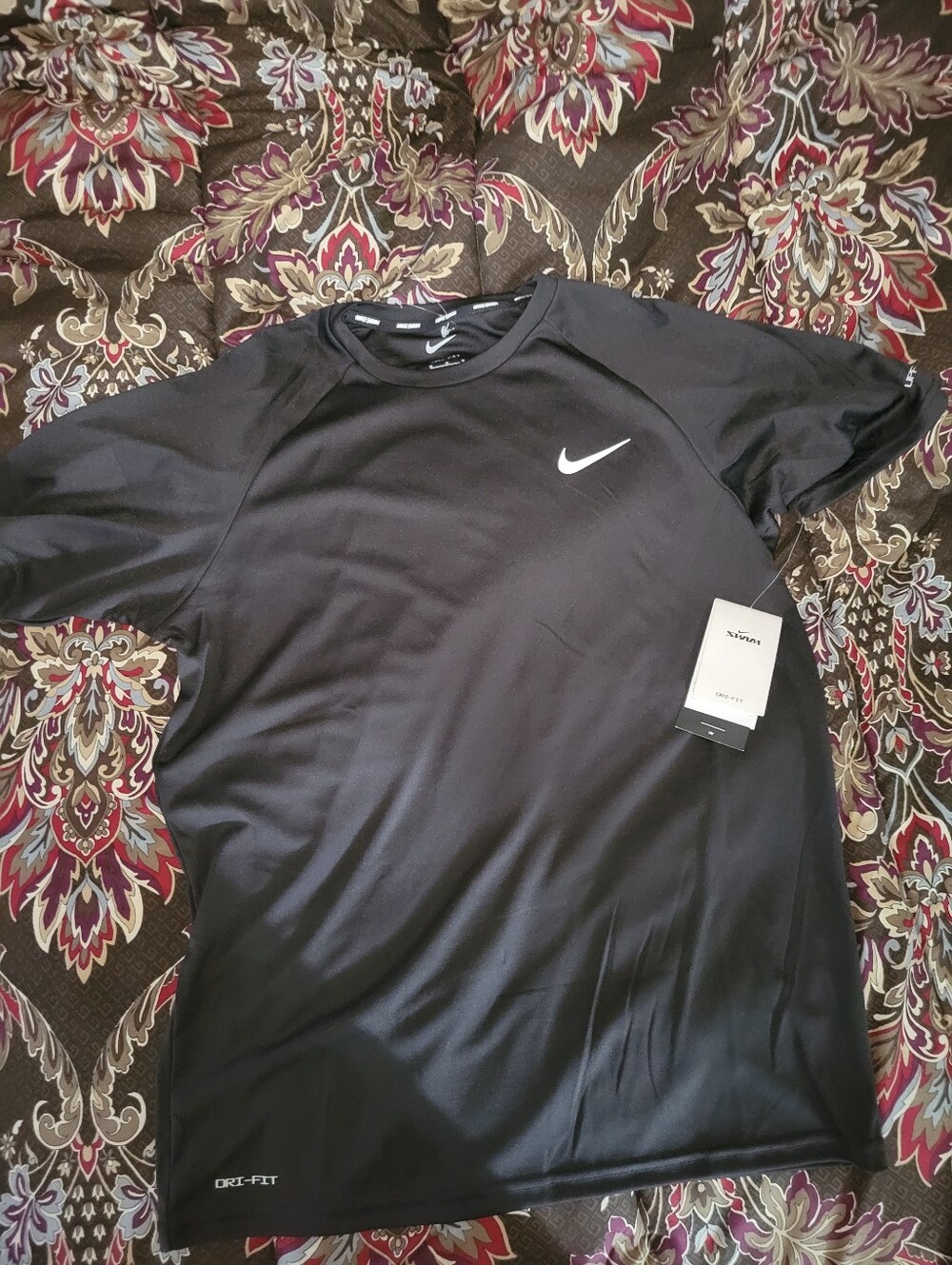Mens NIKE DRI FIT SWIM Black Shirt M